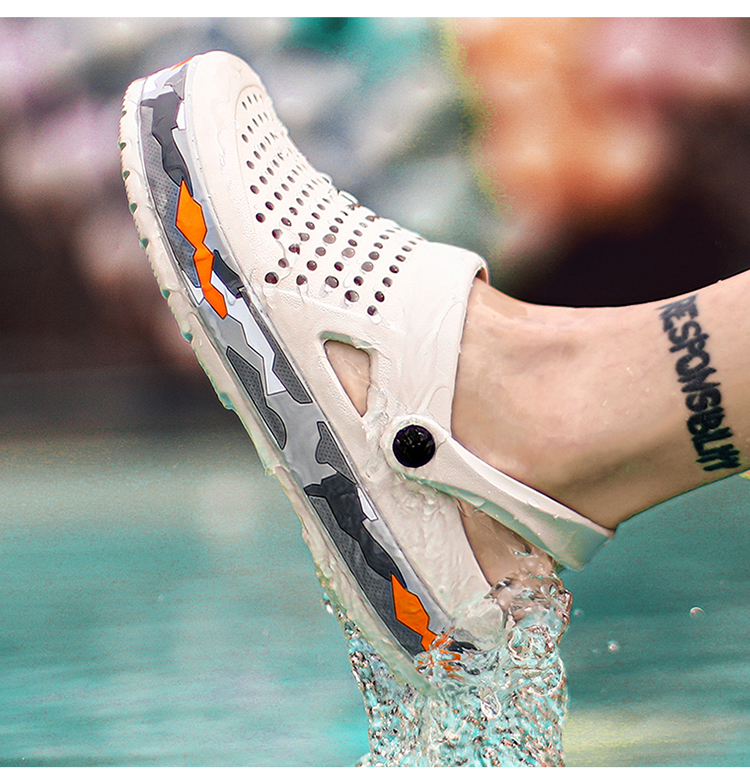 custom eva clogs with strap for men