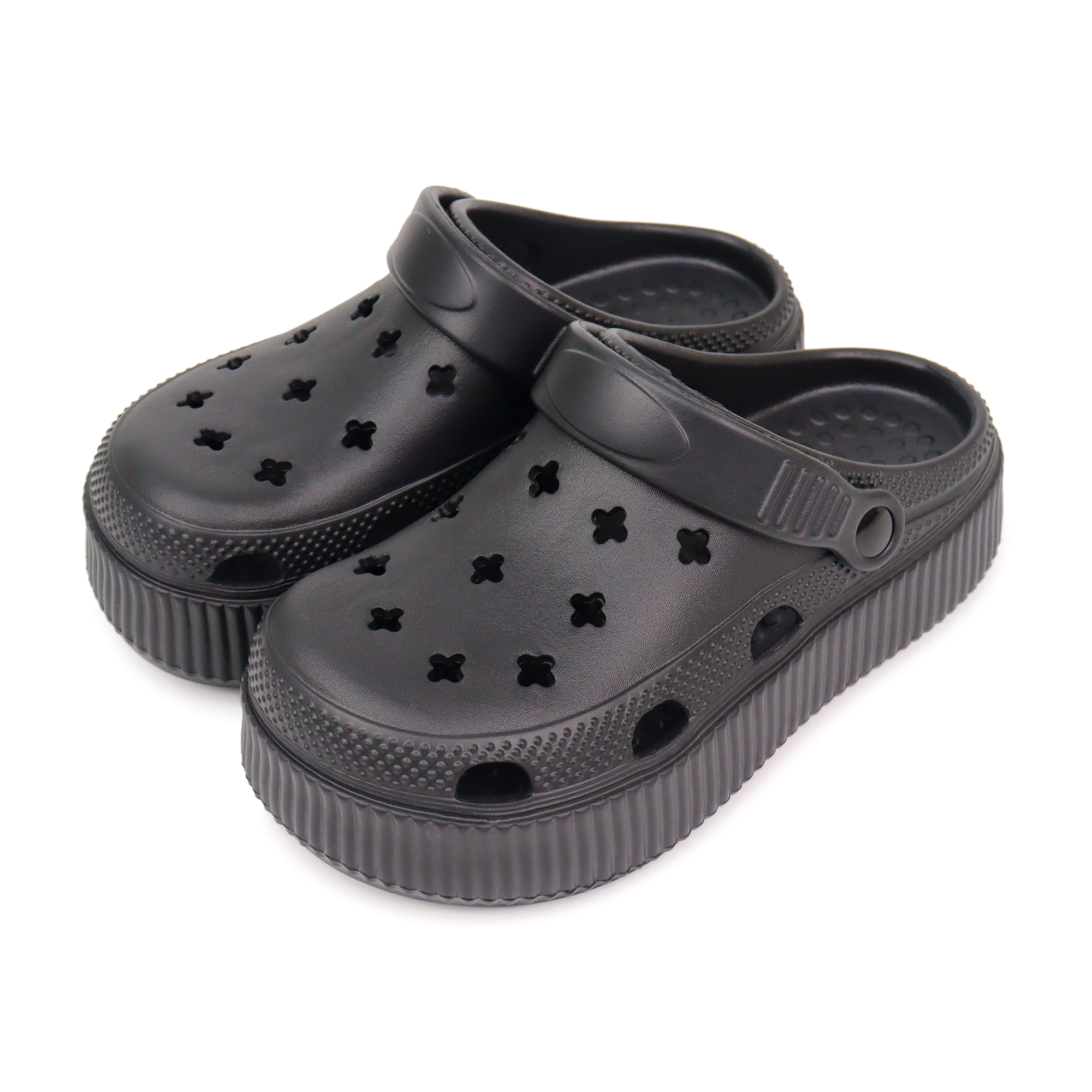 Custom Star Hole Platform Clogs