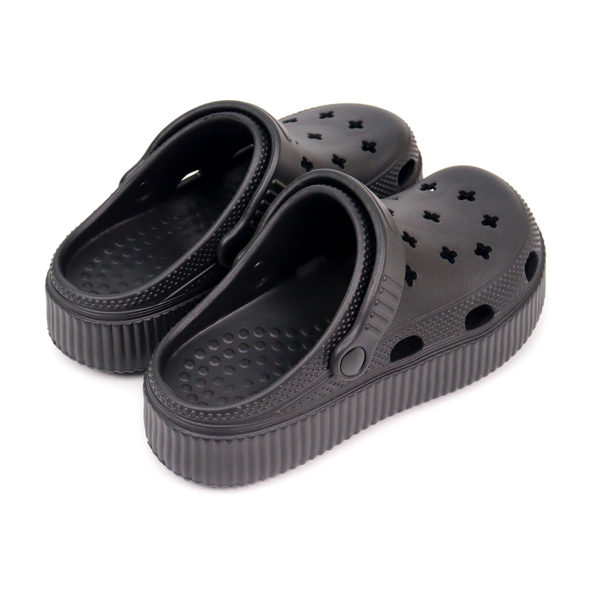 Custom Star Hole Platform Clogs