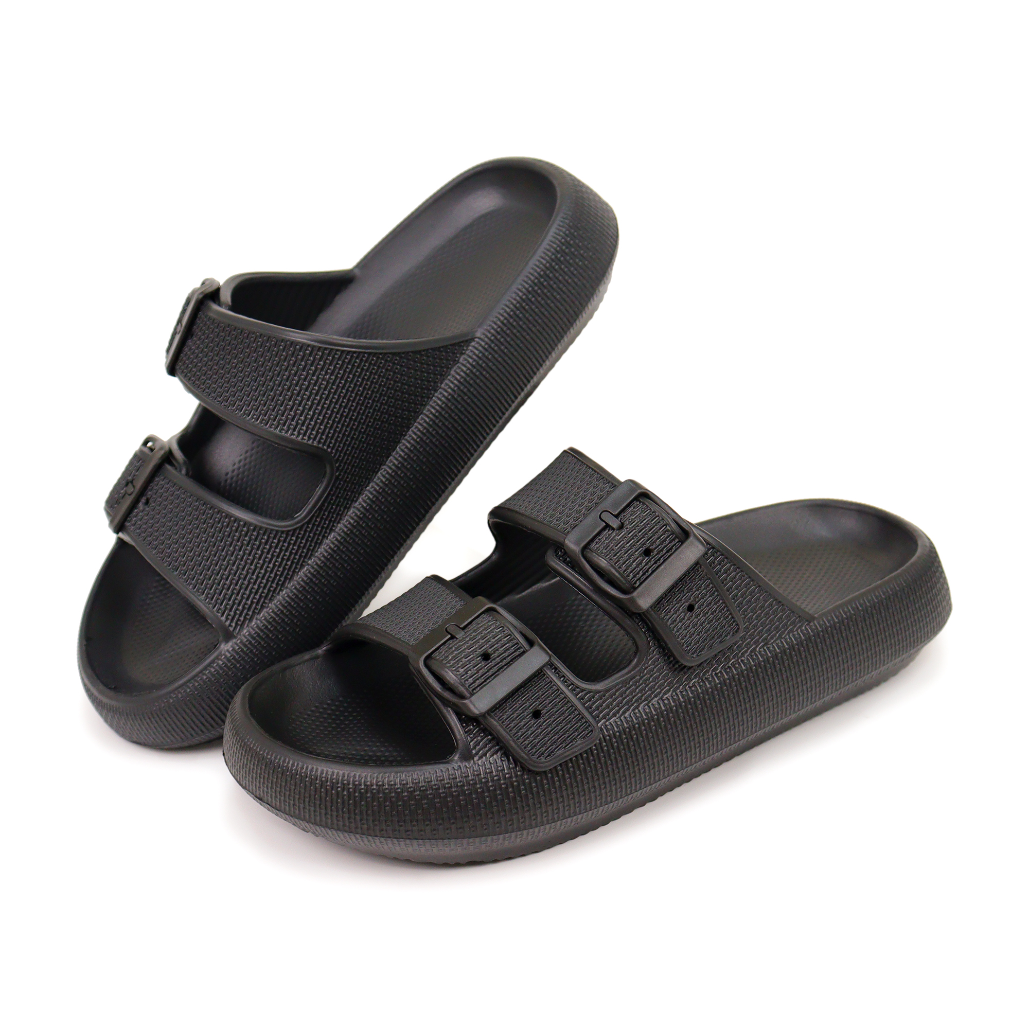 black ladies' sandals