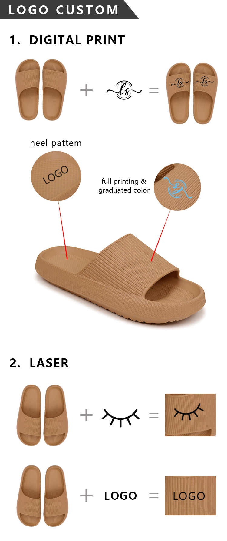 Solid color custom slippers Solid color custom slippers