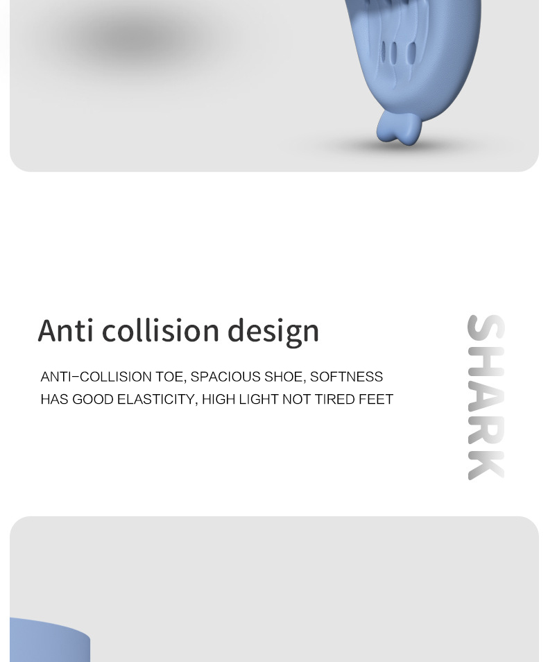 custom colorful EVA bathroom shark slippers