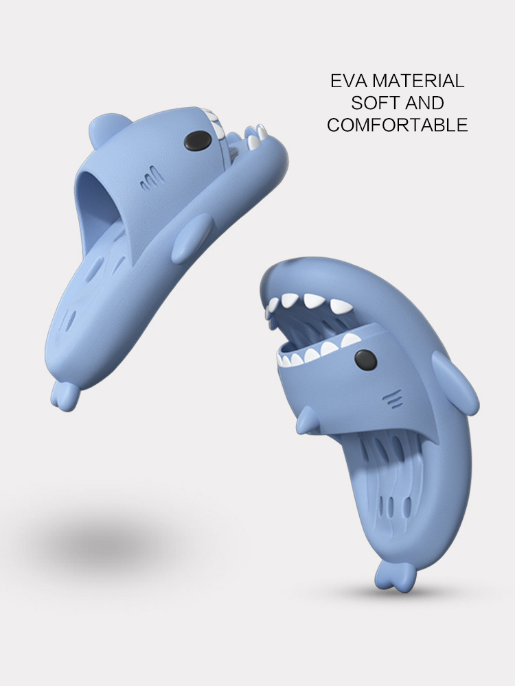 custom colorful EVA bathroom shark slippers